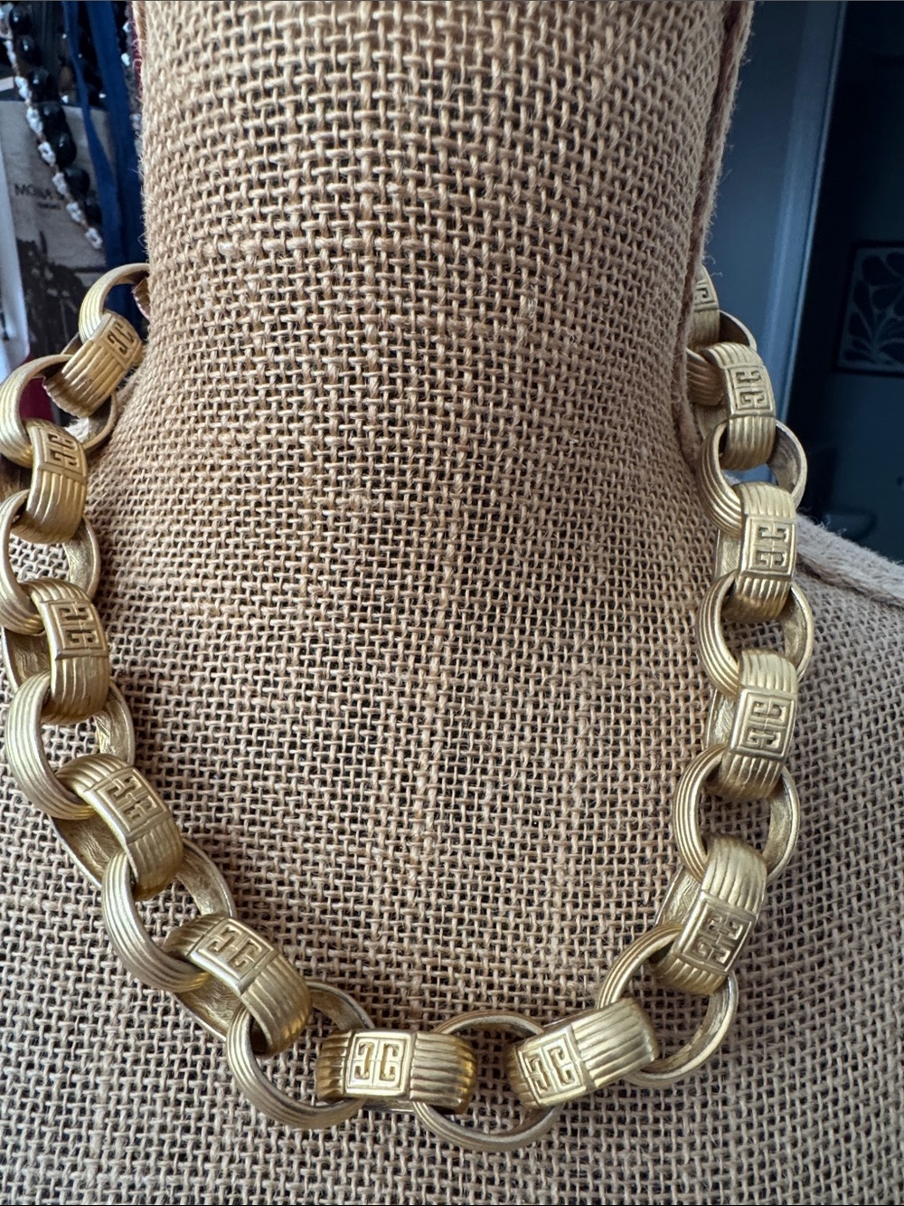 Vintage Givenchy Gold-Tone Statement Necklace